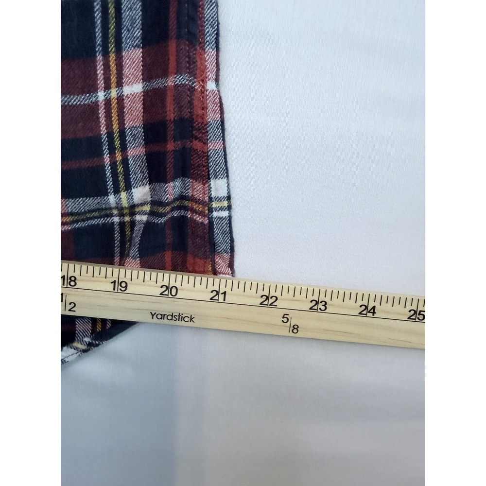 Urban Pipeline Shirt Mens Large Red Plaid Button Down Cotton Flannel Casual - Picture 10 of 11